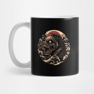 Japanese brown horror fish Mug